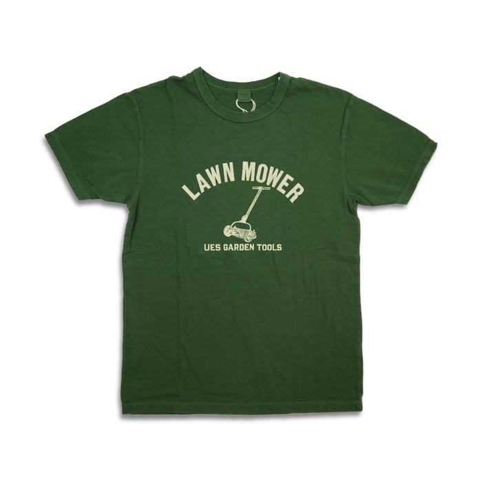 ウエス 652308 LAWN MOWER Tシャツ バインダーネック プリントTシャツ グリーン