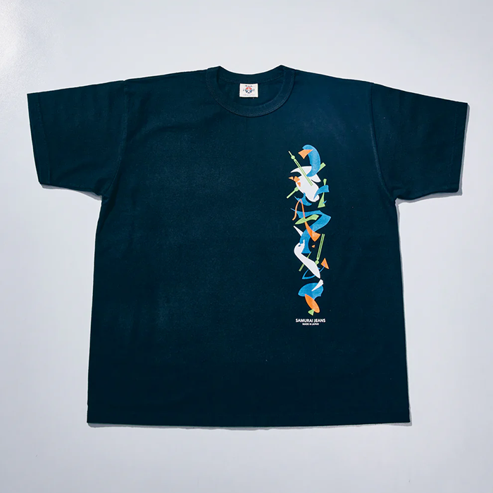 SAMURAI JEANS(サムライジーンズ)SJST26-103 (ヘビーウエイトTシャツ):Black