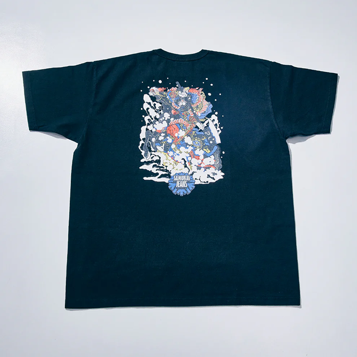 SAMURAI JEANS(サムライジーンズ)SJST26-102 (ヘビーウエイトTシャツ):Black