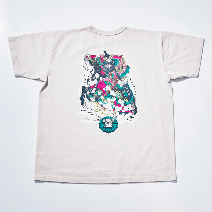 SAMURAI JEANS(サムライジーンズ)SJST26-102 (ヘビーウエイトTシャツ):Light Gray