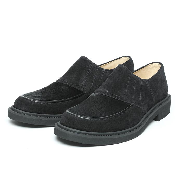 ビルトバック Lot.772 Horsehair Vamp Slip-On Shoes -Black- メンズ レザー シューズ スリッポン