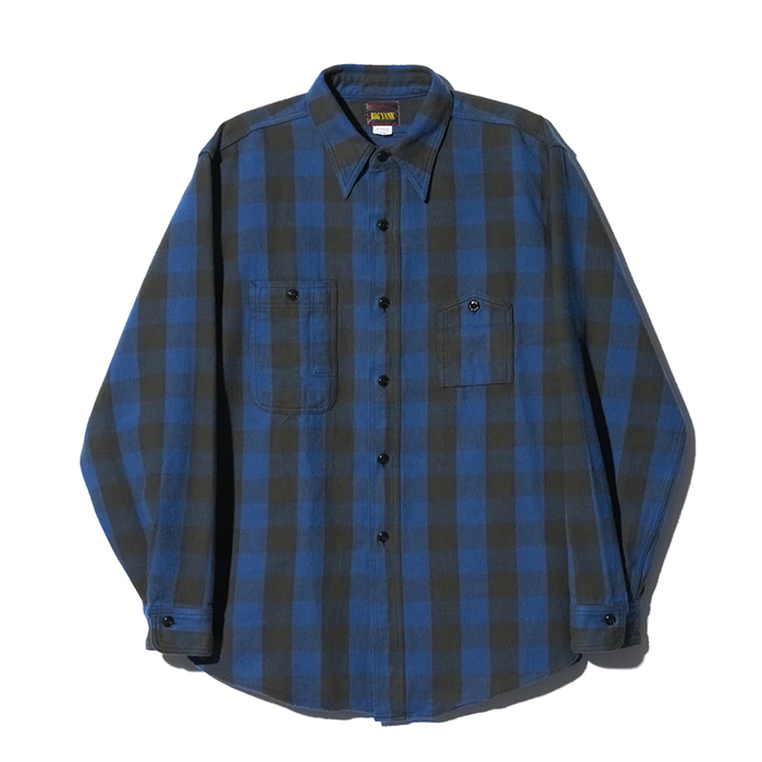BIG YANK(ビッグヤンク)Y1945 FLANNEL SHIRT BLOCK CHECK:BLUE