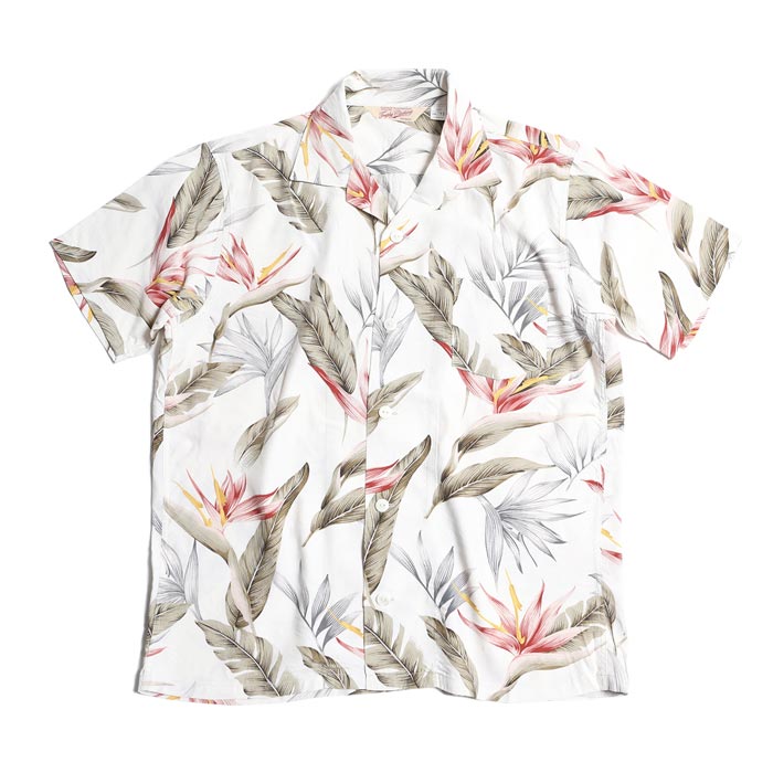 トロフィークロージング TR24SS-407 Duke Hawaiian S/S Shirt デューク ハワイアン シャツ ホワイト メンズ