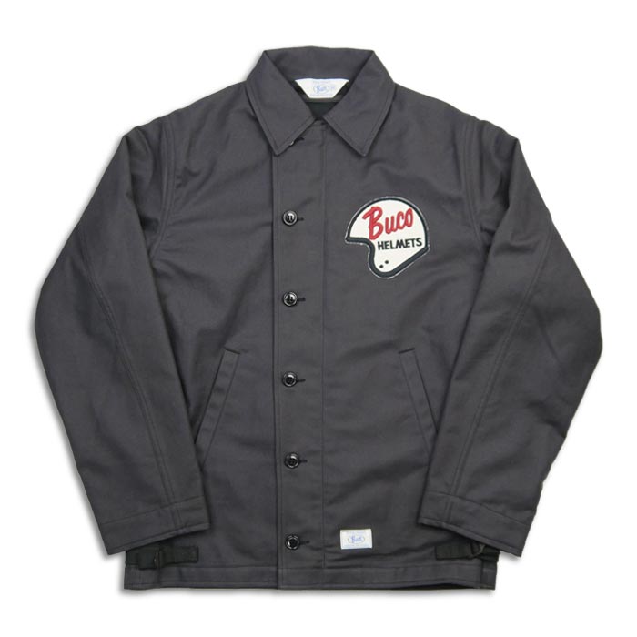 ブコ BJ23002 BUCO UTILITY JACKET / LOGO チャコール ブコ ユーティリティジャケット ロゴ バイカー モーターサイクル