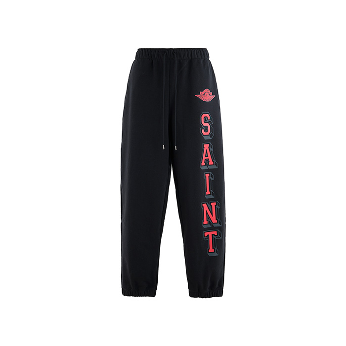 【お一人様1点まで】SAINT Mxxxxxx(セントマイケル)×JORDAN BRAND(ジョーダンブランド) SM-MK8-0000-J04 / FV4720-010 / M J SM FLC PANT / BLACK