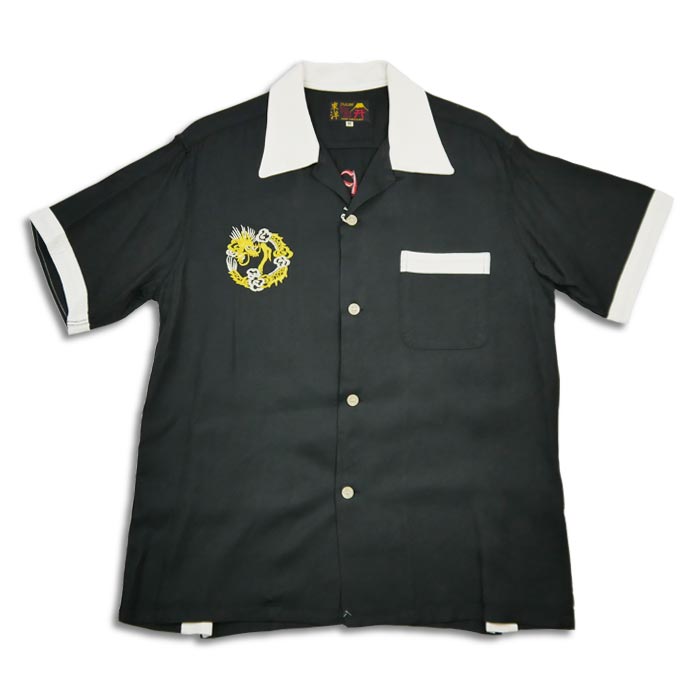 テーラー東洋 Lot No. TT39102 SUKA BOWLING SHIRT “DRAGON HEAD” スカ ボーリング シャツ ブラック