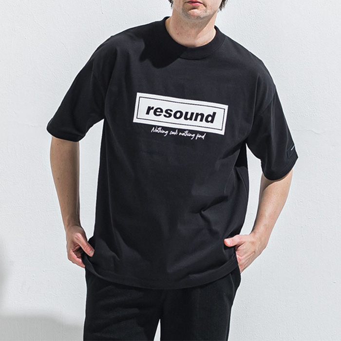 RESOUND CLOTHING(リサウンドクロージング) BOX OVER TEE RC40-T-007 BLACK
