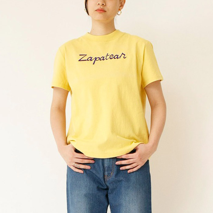 ジョンブル JL232C13 プリントTシャツ(zapatear) コンパクトシルエット 半袖  イエロー レディース