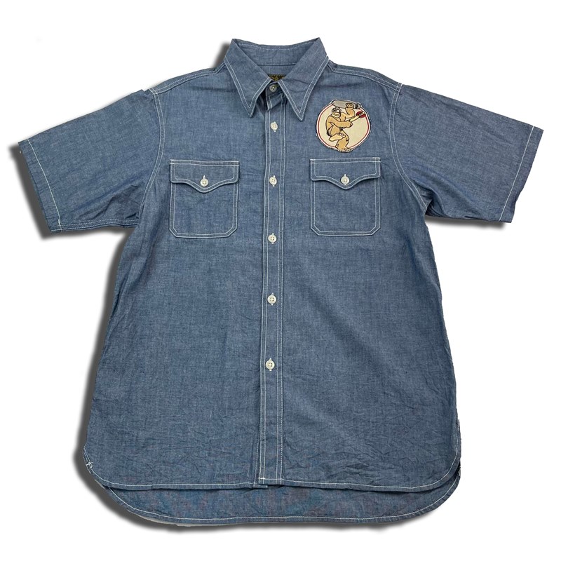 CHAMBRAY UTILITY SHIRTS: BLUE 25432