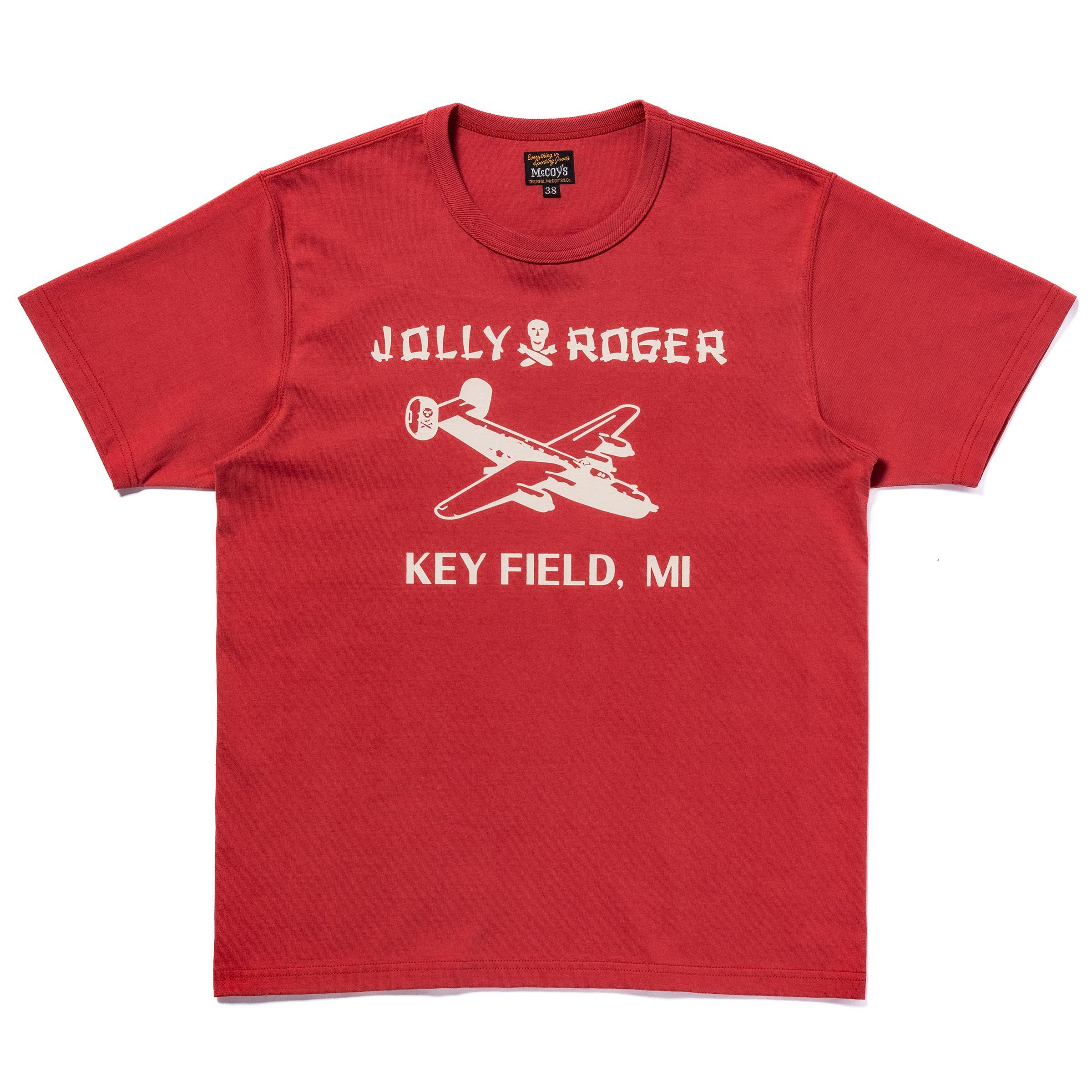 MILITARY TEE / JOLLY ROGER, KEY FIELD:CHERRY