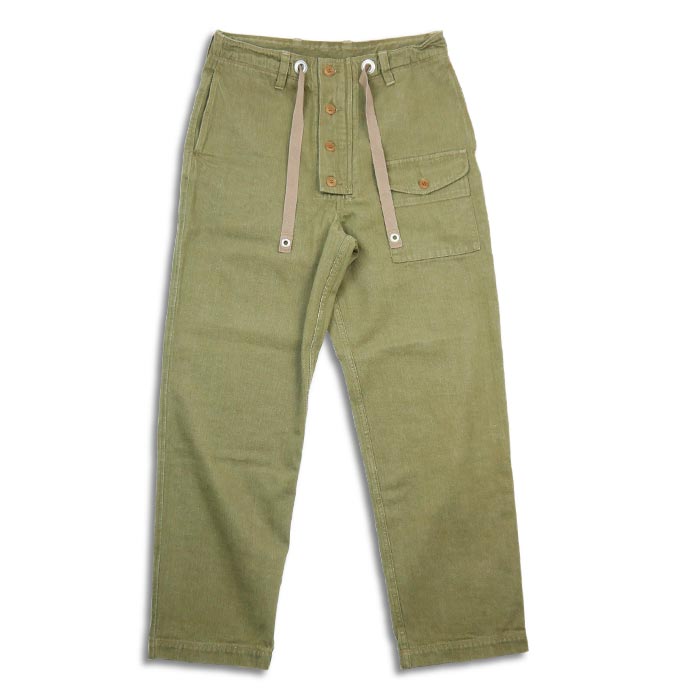 コリンボハンティンググッズ ZY-0202 CAVALIER ROYAL NAVY SMOCK PANTS "10.5oz GREEN DENIM" キャバリアーロイヤルネイビースモックパンツ