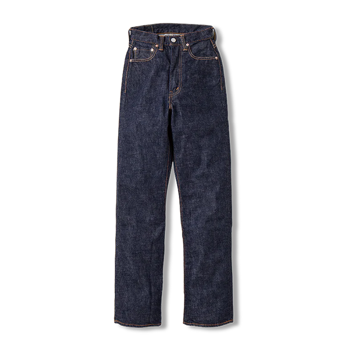 FULL COUNT(フルカウント)0107 Womens Wide Straight Monroe Denim (One Wash)