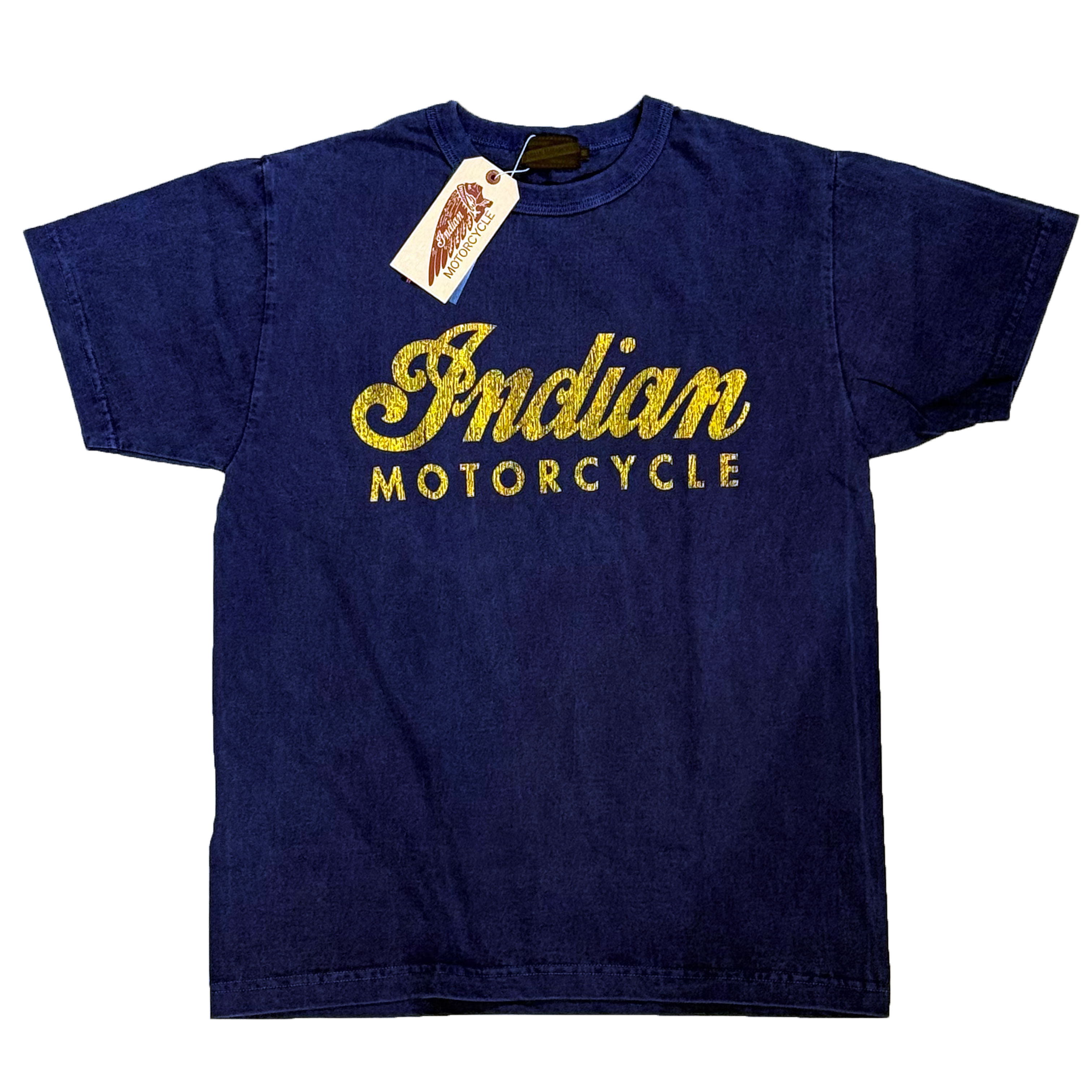 Indian Motorcycle インディアンモーターサイクル Tシャツ PIGMENT DYE T-SHIRT ピグメントダイ 半袖Tシャツ IM79558:NAVY