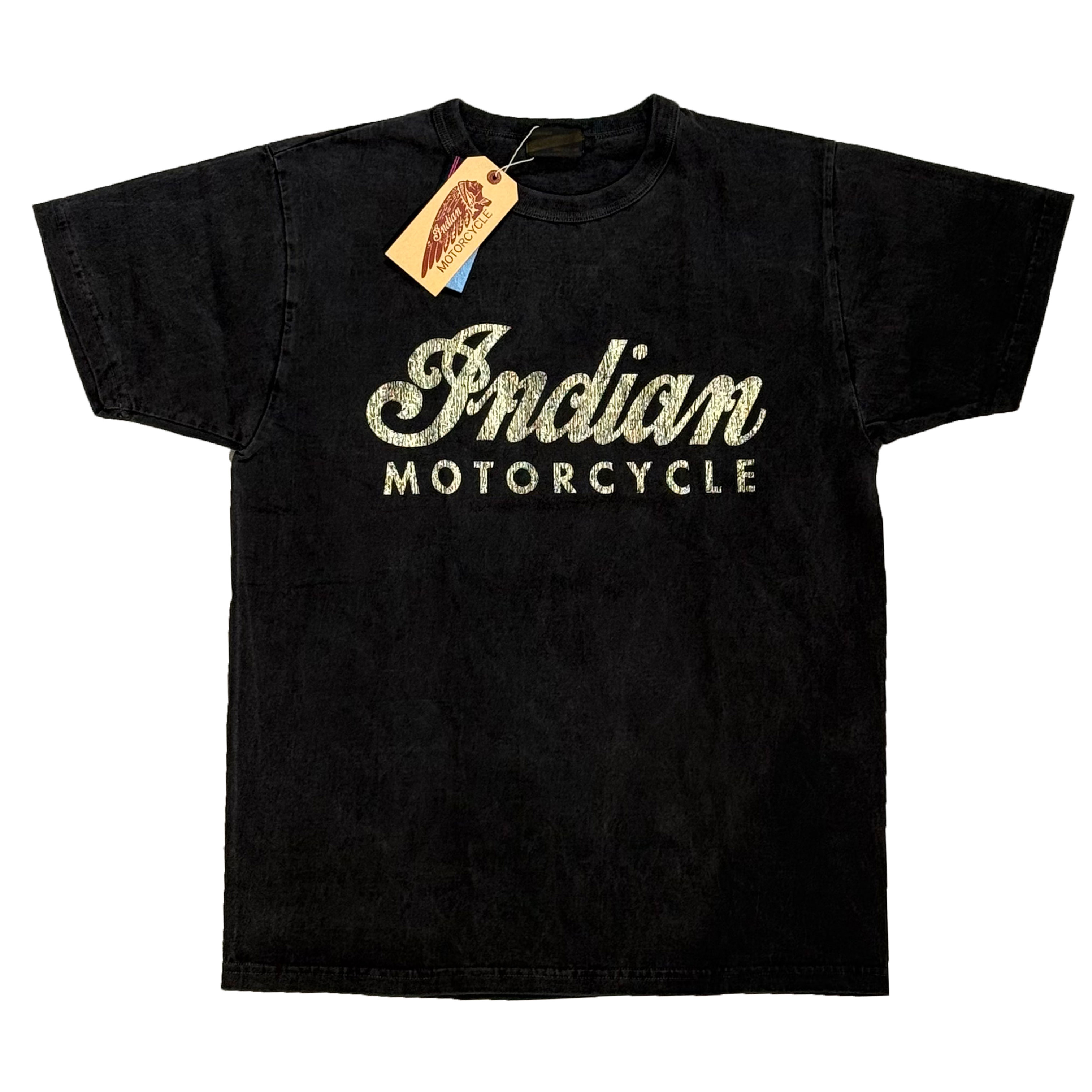 Indian Motorcycle インディアンモーターサイクル Tシャツ PIGMENT DYE T-SHIRT ピグメントダイ 半袖Tシャツ IM79558:BLACK