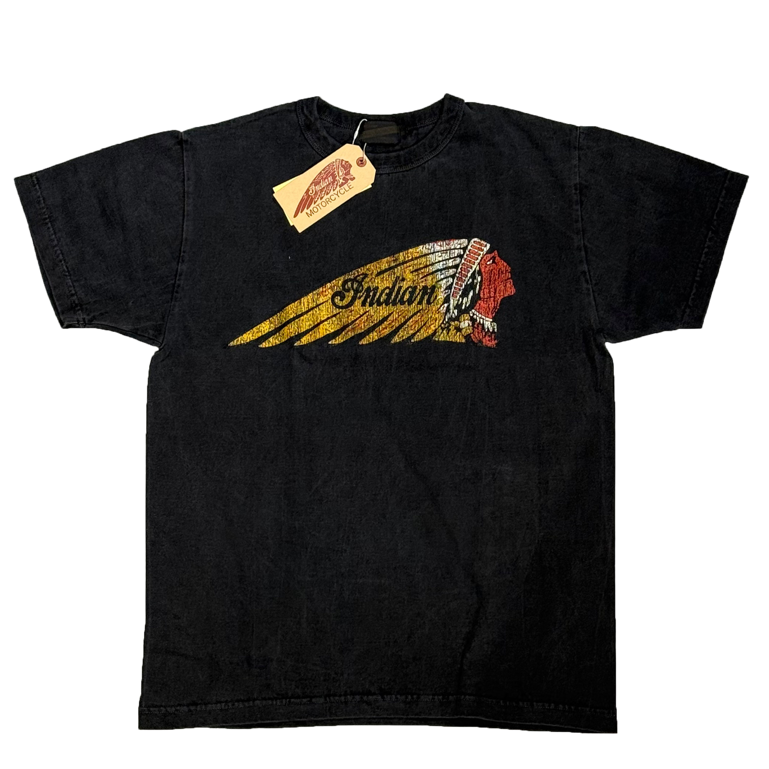 Indian Motorcycle インディアンモーターサイクル Tシャツ PIGMENT DYE T-SHIRT ピグメントダイ 半袖Tシャツ IM79556:BLACK