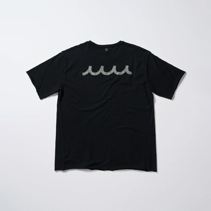 muta(ムータ) × wjk(ダヴルジェイケイ) cut-off S/S(printed) 703 mw03 deep black (99)