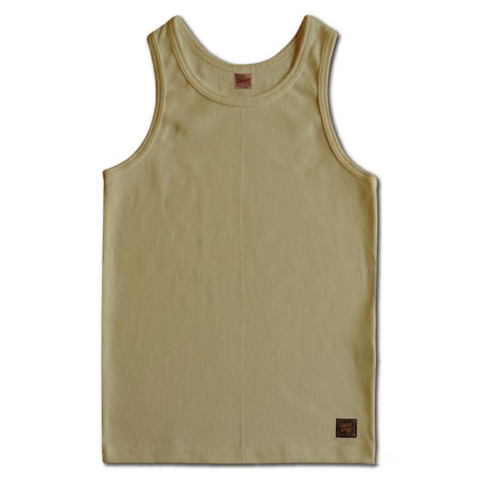 デラックスウエア TNK-08 TANK TOP タンクトップ SLF.イエロー メンズ インナー 無地 厚手