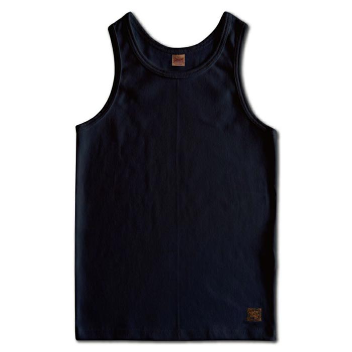 デラックスウエア TNK-08 TANK TOP タンクトップ ブラック メンズ インナー 無地 厚手