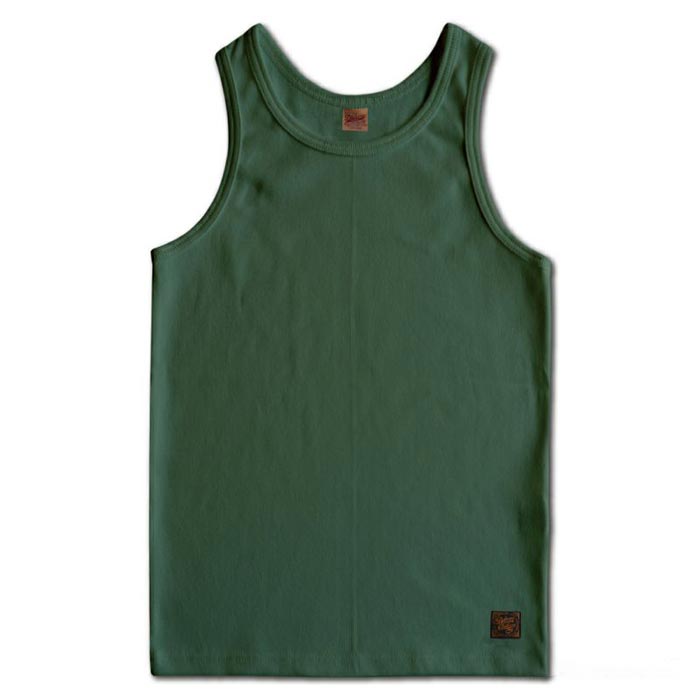 デラックスウエア TNK-08 TANK TOP タンクトップ DLS.グリーン メンズ インナー 無地 厚手