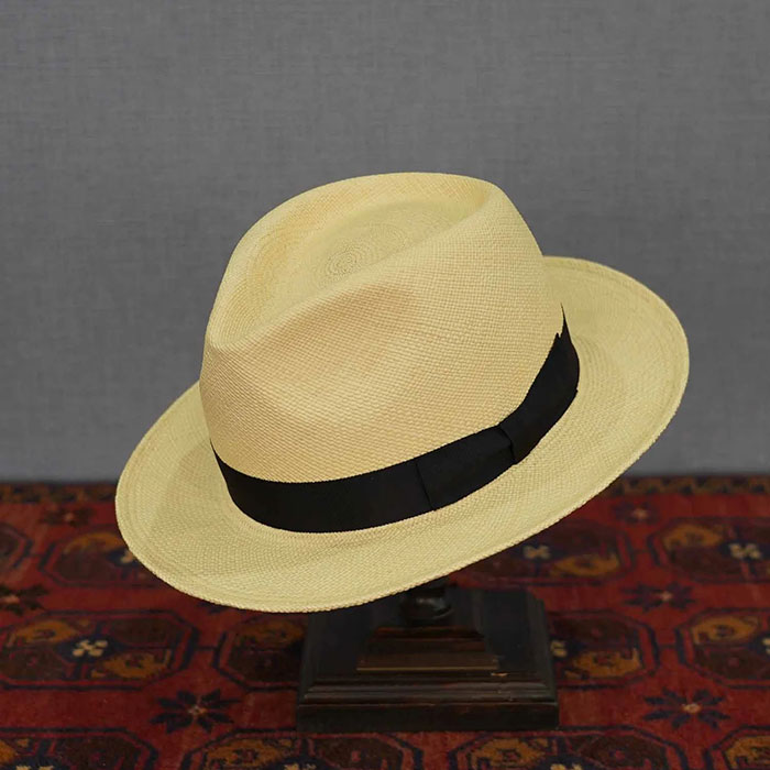 (J.J. WILLIAMS FEDORA by Mr.FATMAN/J.J.ウィリアムスフェドラbyミスターファットマン)JOSE PANAMA HAT 5251502:BLACK