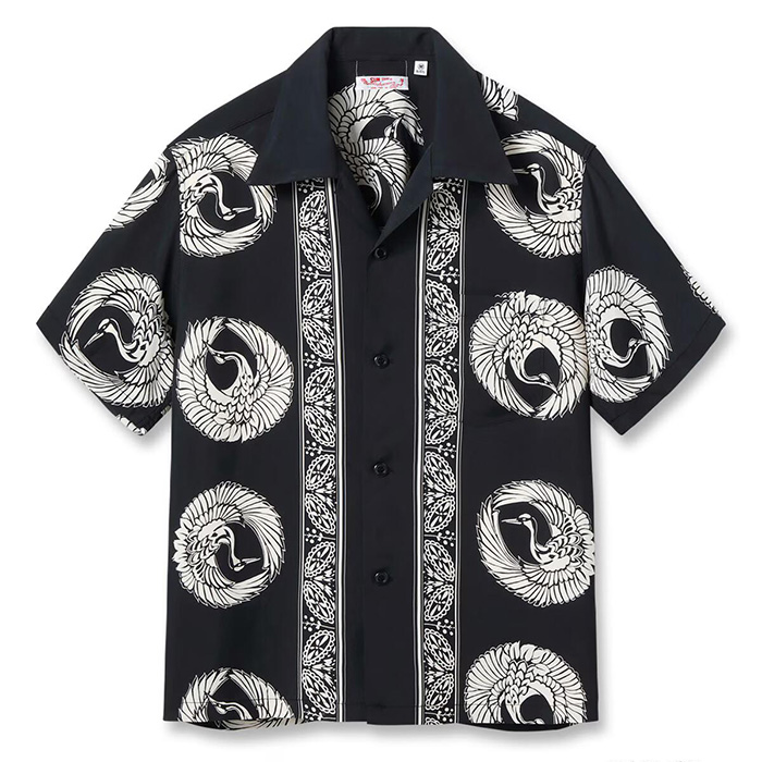 SUN SURF(サンサーフ)Lot No. SS39629 / RAYON HAWAIIAN SHIRT “ORIENTAL BORDER”:119) BLACK