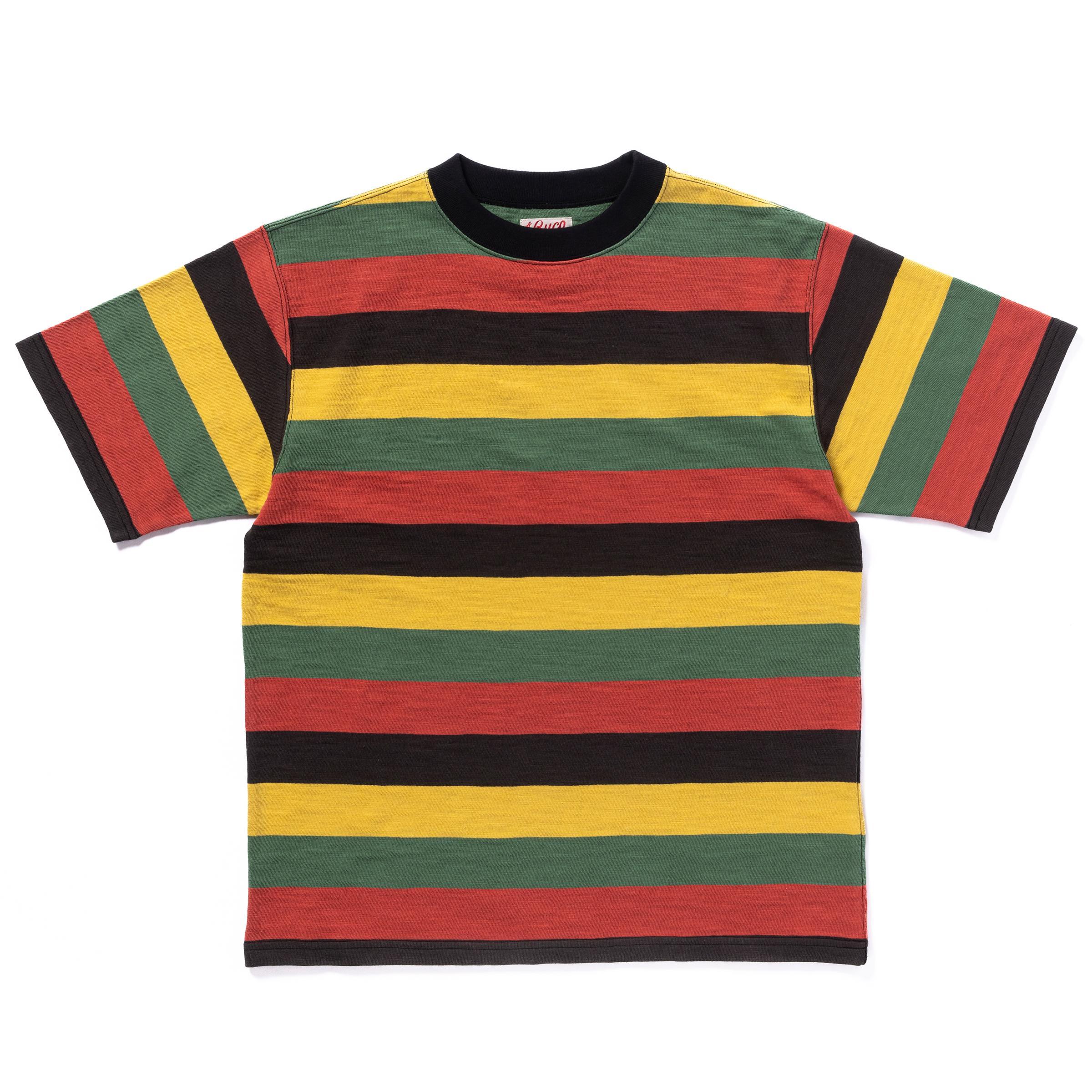 ブコ BC24002 BUCO STRIPE TEE S/S トリコロール メンズ 半袖 ボーダー Tシャツ