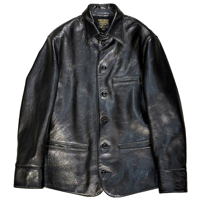 (FINE CREEK LEATHERS/ファインクリークレザーズ) 30's Leather Car Coat”KEY LOCK”