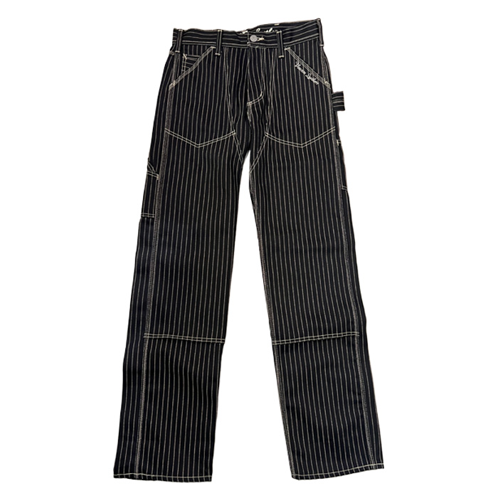 VANSON(バンソン) NVBL-2503 PAINTER PANTS ダブルニー ペインターパンツ ブラックウォバッシュ