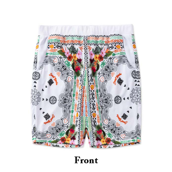SY32 by SWEET YEARS(エスワイサーティトゥ バイ スウィートイヤーズ) 32-26SN1-43 RESORT PAISLEY SHORT PANTS WHITE