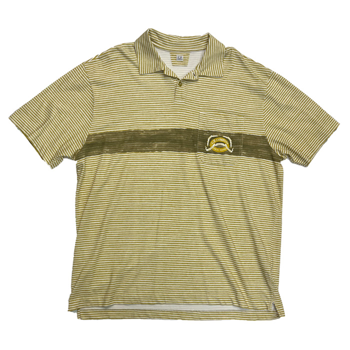C.P. COMPANY(シーピーカンパニー) 20CMPL278A Cotton Jersey Polo Shirt ANTIQUE MOSS