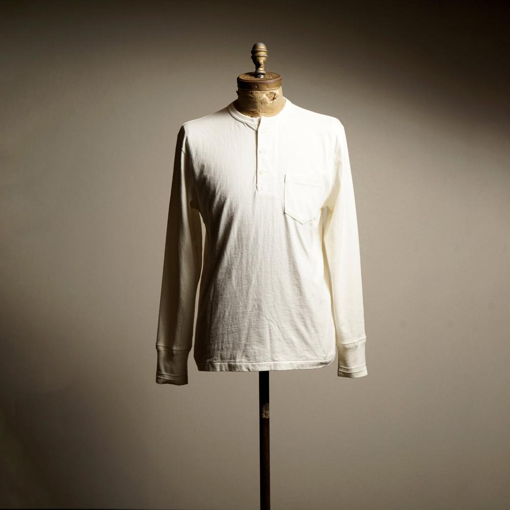 GLADHAND - 26 / STANDARD HENRY POCKET L/S T-SHIRTS:WHITE