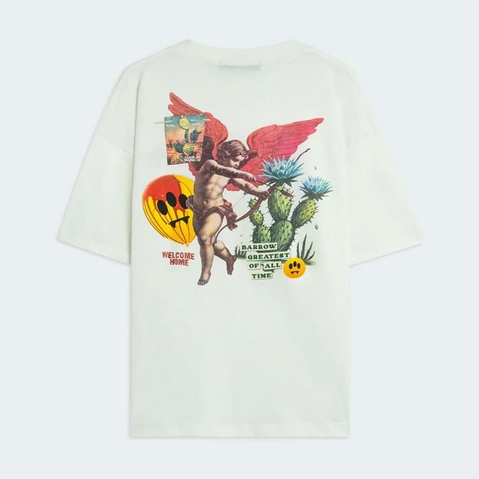 BARROW(バロウ)  S6BWUATH032 Barrow Jersey T-Shirt 412/COCONUT