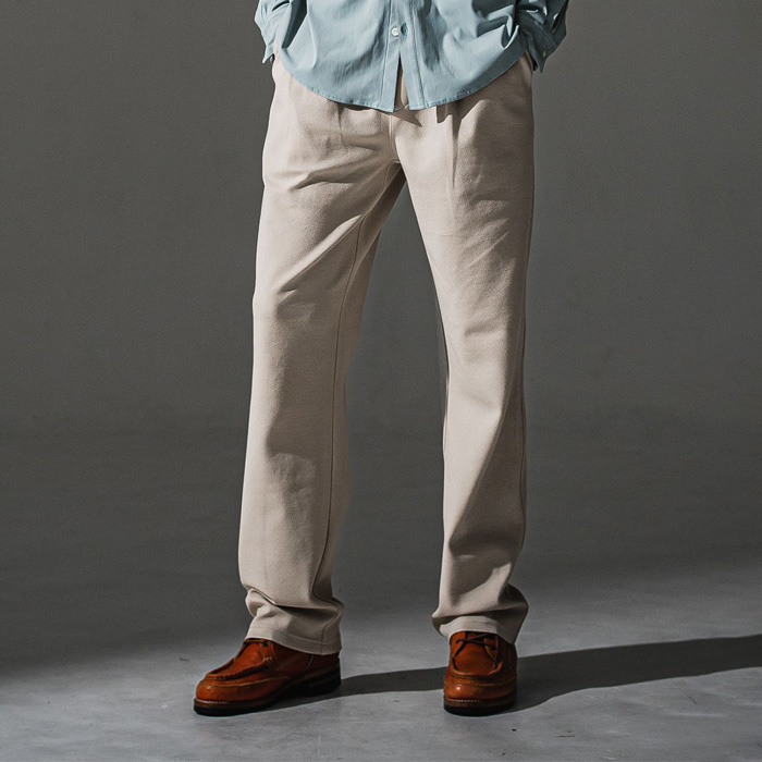 RESOUND CLOTHING(リサウンドクロージング) RC41-ST-016WT CHRIS EASY WIDE TUCK PANTS BEIGE