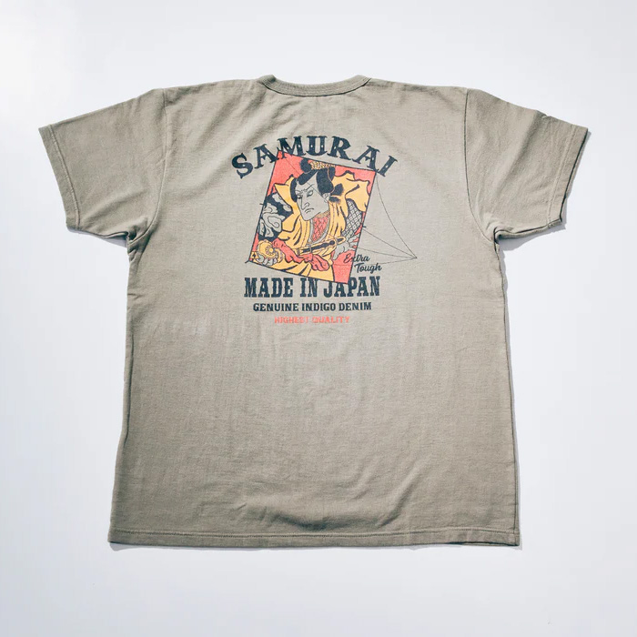 SAMURAI JEANS(サムライジーンズ) SJST26-105 (リペンインレイ吊編Tシャツ) Concrete Gray