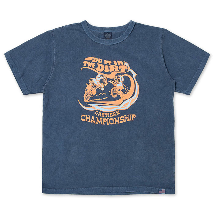 STUDIO_D'ARTISAN(ステュディオダルチザン) USAコットンピグメントダイTシャツ【8163A】:ネイビー