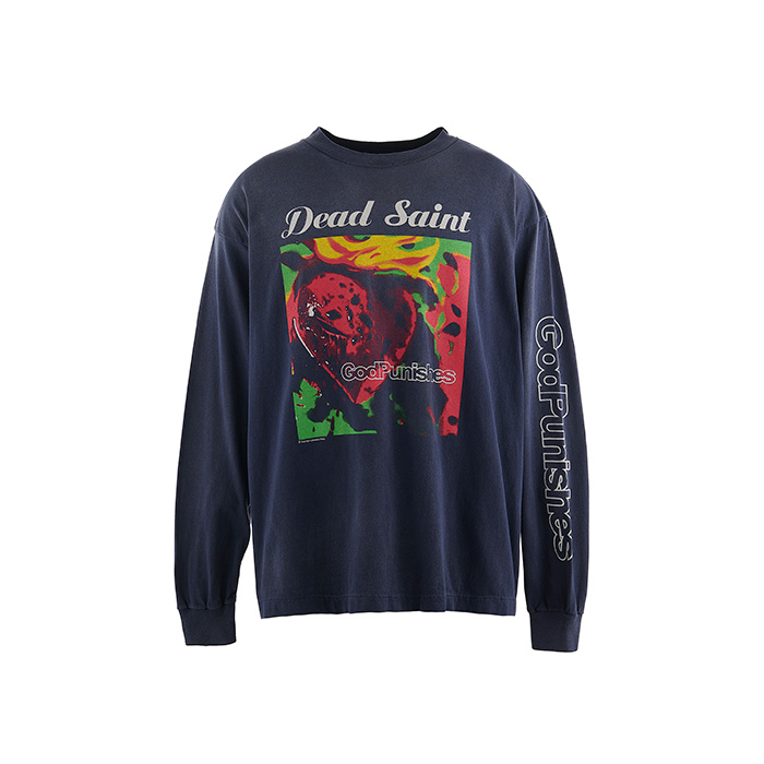 SAINT Mxxxxxx(セントマイケル) SM-YS1-0000-018 / SAINT DEAD LS TEE / NAVY