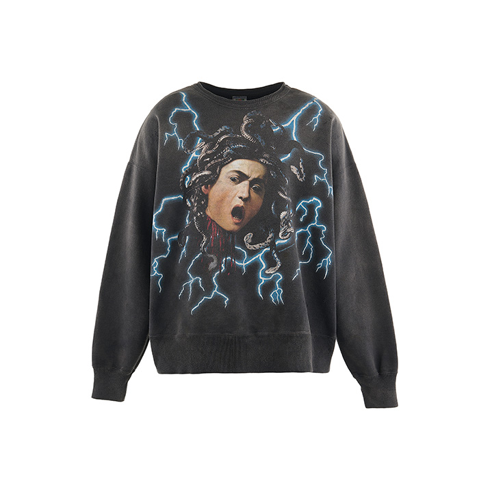 SAINT Mxxxxxx(セントマイケル) SM-YS1-0000-029 / CREW SWT / MEDUSA / BLACK