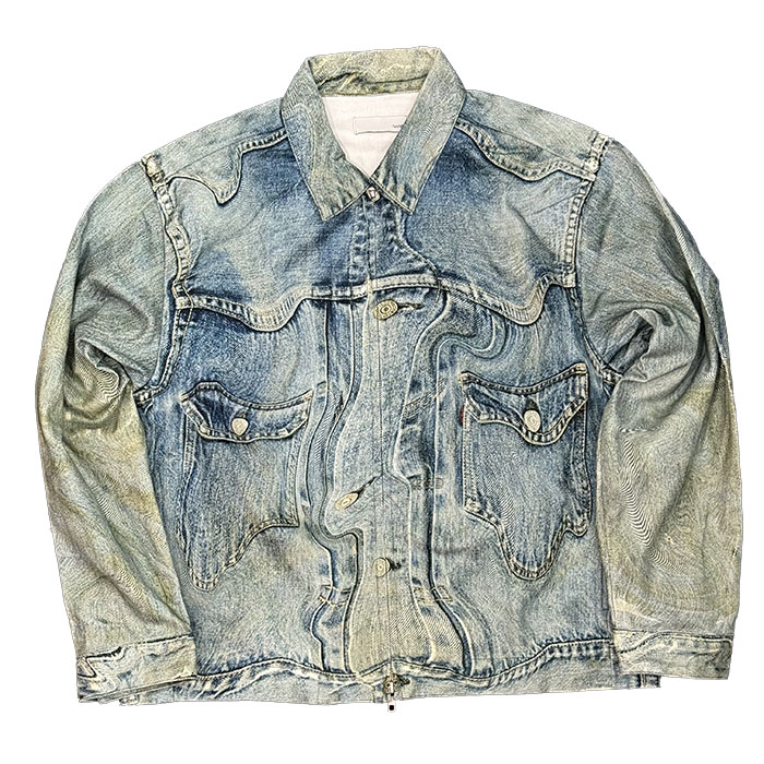 TOLQ(トルク)Melt Graphic Printed Jacket26-2105:Blue