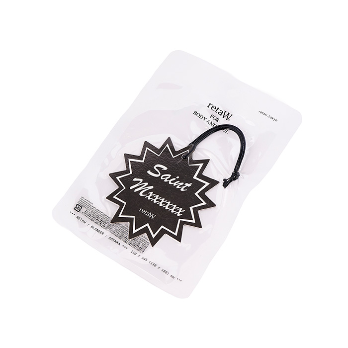 SAINT Mxxxxxx(セントマイケル) SM-MK1-0000-C80 / retaW_FRAGRANCE CAR TAG / BLACK