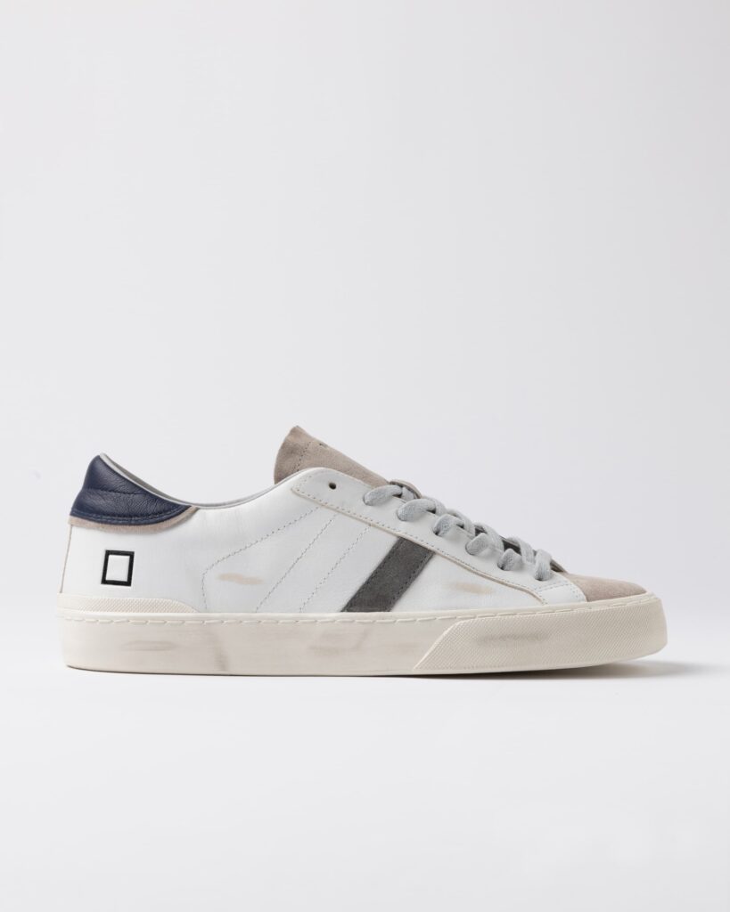 D.A.T.E(デイト) HILL LOW SCRATCH WHITE BLUE M431-HL-SC-WL