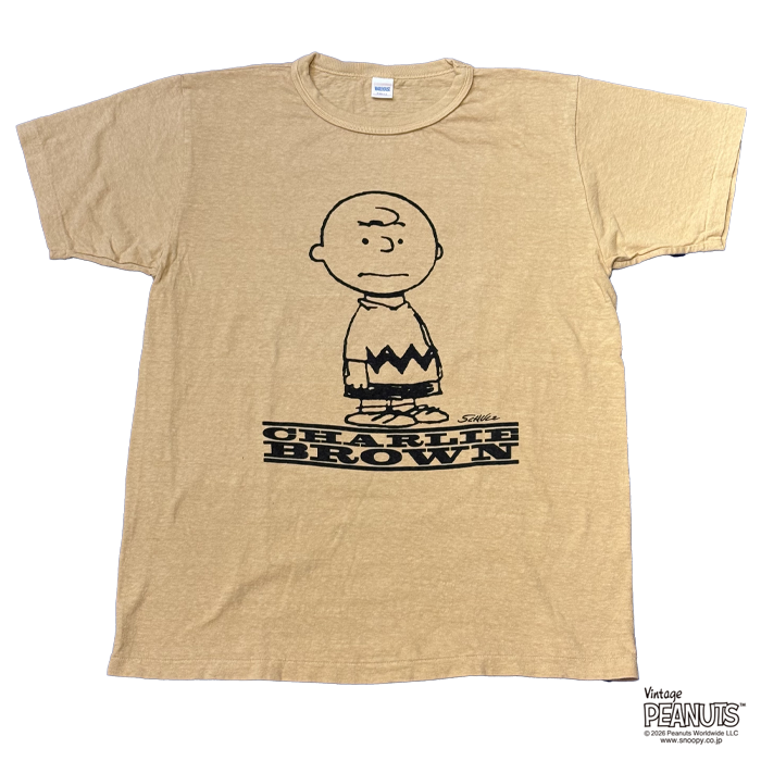 WAREHOUSE & CO.(ウエアハウス)Lot YP126S-2 I NEED ALL THE FRIENDS (CHARLIE BROWN):カフェオレ