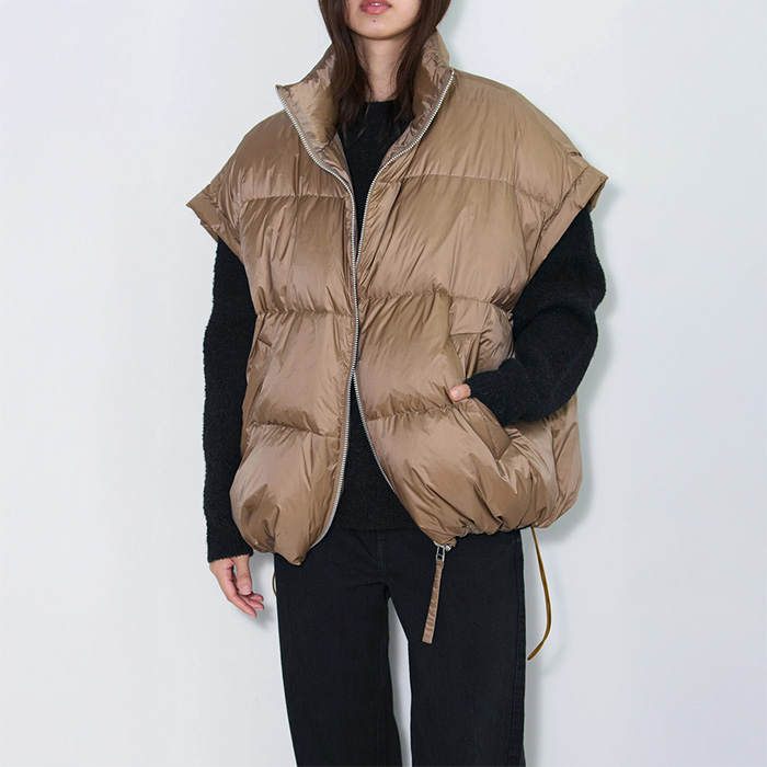 アッパーハイツ 971D382 Chur(クール) BROWN レディース ダウンベスト