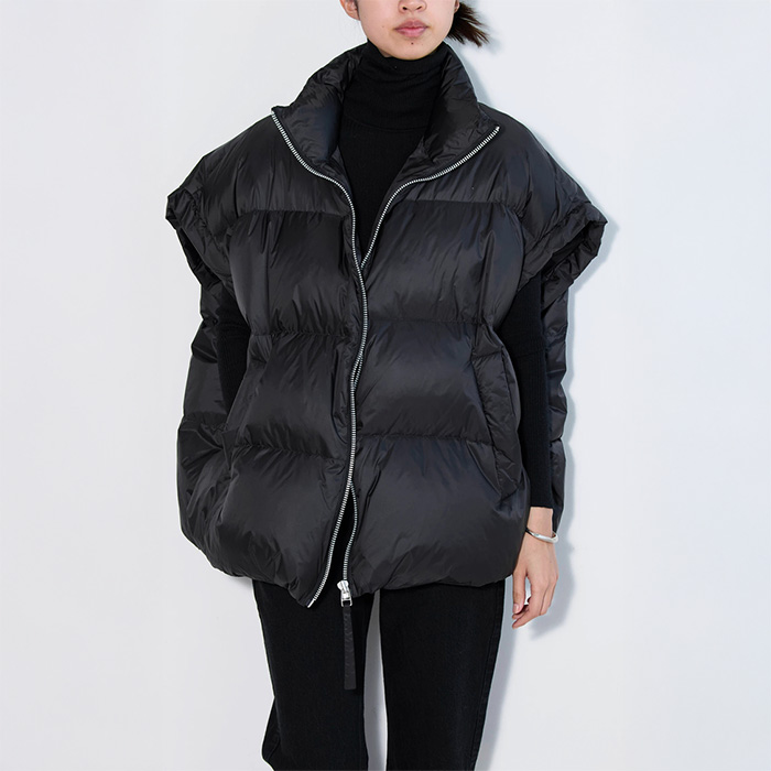 アッパーハイツ 971D382 Chur(クール) BLACK レディース ダウンベスト
