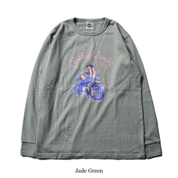TROPHY CLOTHING（トロフィークロージング）Big Bad Trophy OD L/S Tee / TR26SS-215:Jade Green