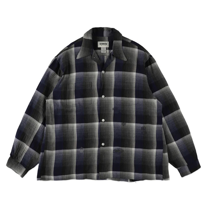 BOWWOW(バウワウ) CHECK RAYON SHIRT