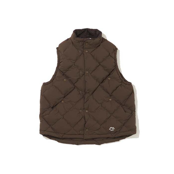CMF OUTDOOR GARMENT(シーエムエフアウトドアガーメント)"CMF WOVEN DOWN VEST"CMF2602-V02:BROWN