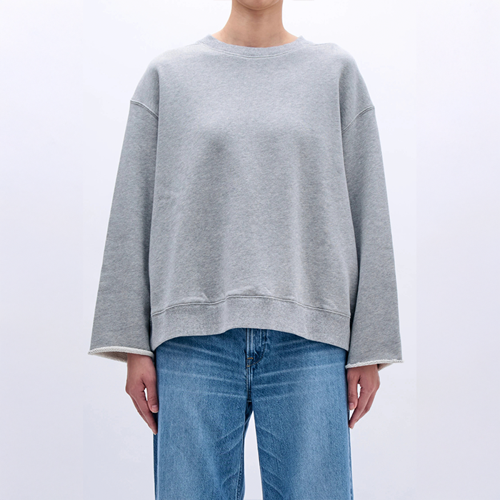 upper hights(アッパーハイツ) 264CW03 THE CHERRY LS（ザ チェリー LS） GREY レディース カットソー