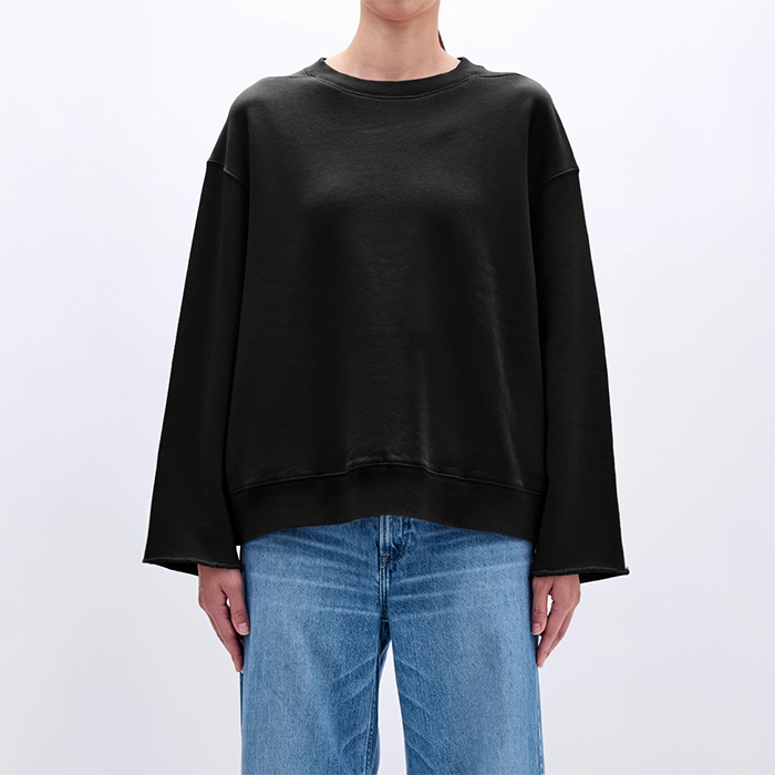 upper hights(アッパーハイツ) 264CW03 THE CHERRY LS（ザ チェリー LS） BLACK レディース カットソー
