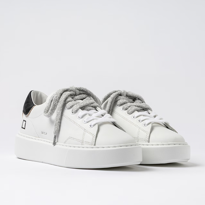D.A.T.E(デイト) SFERA CALF WHITE-BLACK W441-SF-CA-WB/PT