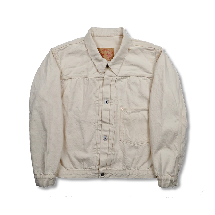 FULL COUNT(フルカウント)S2107ECSSW　WWII Model 11.5oz Ecru Denim Jacket (One Wash)